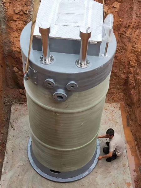 柳州地区峨眉山一体化提升泵安装